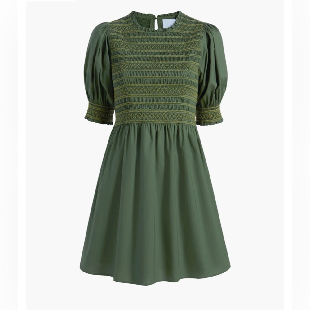 NWT Hill house home Vivi dress XS green